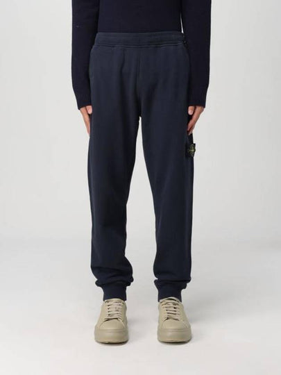 Signature Wappen Patch Cotton Baggy Pants Navy - STONE ISLAND - BALAAN 2