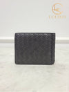 Used luxury goods Louis It Dark gray intrecciato money clip wallet - BOTTEGA VENETA - BALAAN 5