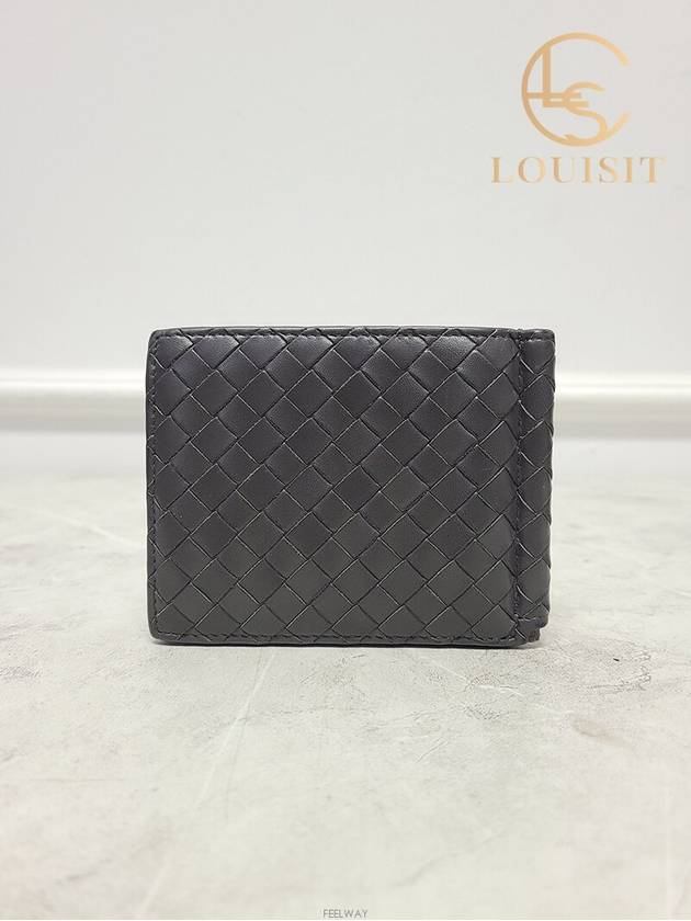 Used luxury goods Louis It Dark gray intrecciato money clip wallet - BOTTEGA VENETA - BALAAN 5