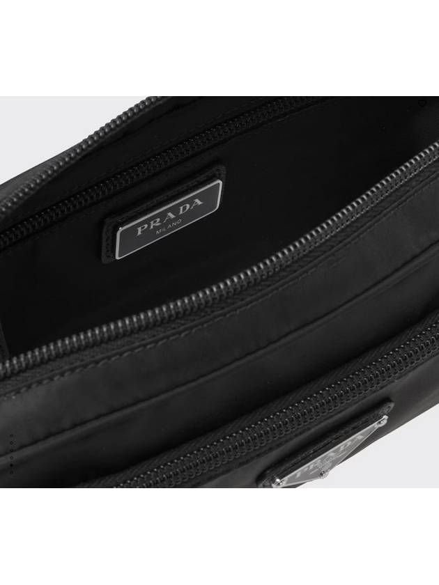 Re-Nylon And Saffiano Leather Belt Bag Black - PRADA - BALAAN 5