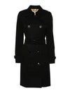 Chelsea Cotton Trench Coat Black - BURBERRY - BALAAN 2