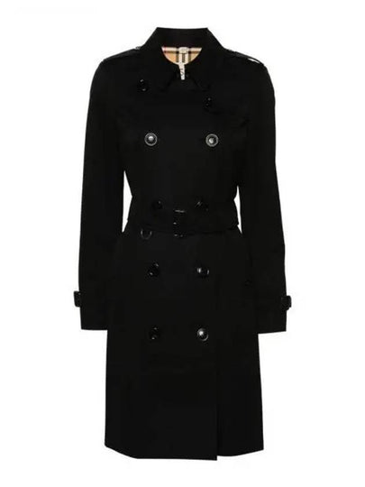 Chelsea Cotton Trench Coat Black - BURBERRY - BALAAN 2