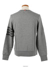 4 Bar Tonal Crew Neck Sweatshirt Grey - THOM BROWNE - BALAAN 6