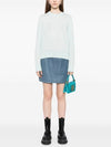 Women's Baby Fox Patch Regular Knit Top Mint - MAISON KITSUNE - BALAAN 5