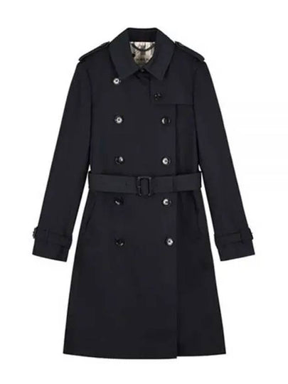 Harbourne 2 Check Long Trench Coat Black - BURBERRY - BALAAN 2