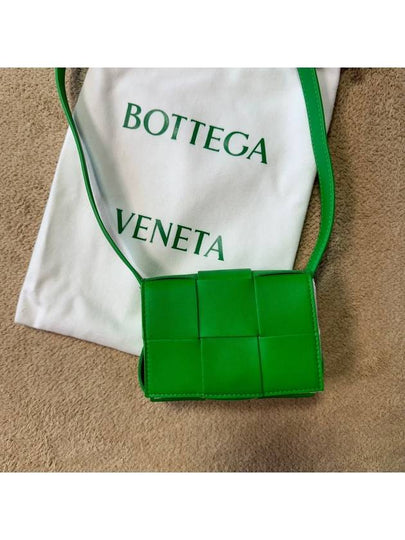 Intrecciato Cassette Small Cross Bag Green - BOTTEGA VENETA - BALAAN 2