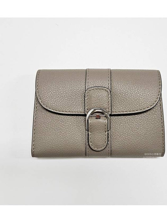 Brillant Rodeo Calf Leather Card Wallet Tourterelle - DELVAUX - BALAAN 2