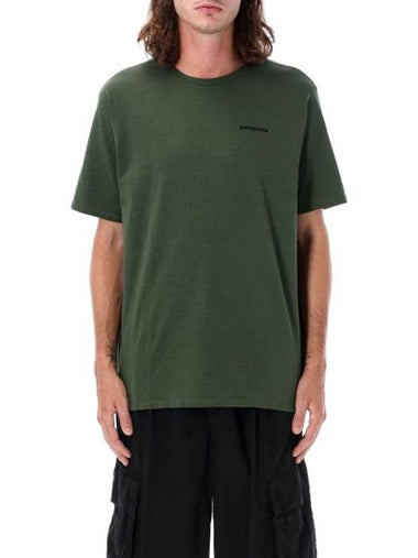 P6 Logo Responsibili Short Sleeve T-Shirt Torrey Pine Green - PATAGONIA - BALAAN 1