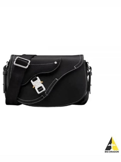 Saddle Grained Calfskin Strap Cross Bag Black - DIOR - BALAAN 2