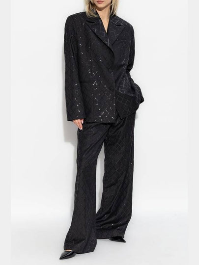 ROTATE Blazer With Shimmering Sequins, Women's, Black - ROTATE - BALAAN 2