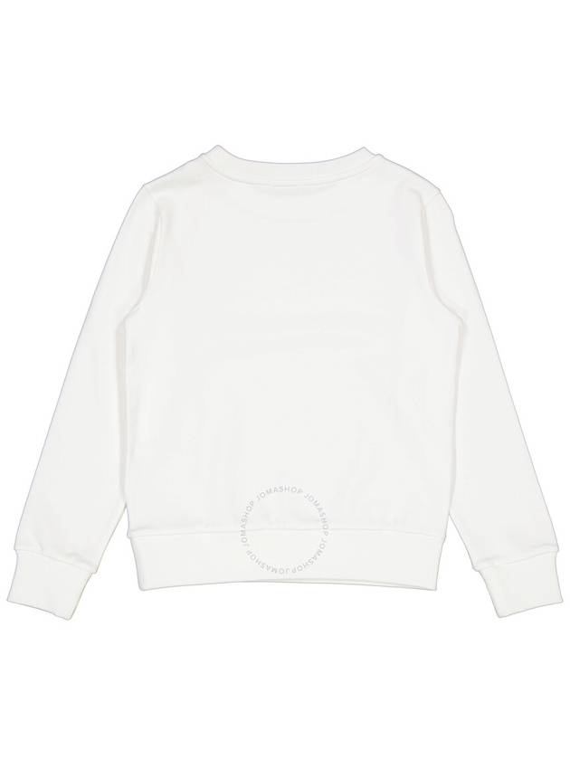 Moncler Girls White Logo-Print Cotton Sweatshirt, Size 8A - MONCLER - BALAAN 2