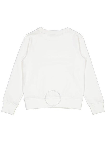 Moncler Girls White Logo-Print Cotton Sweatshirt, Size 8A - MONCLER - BALAAN 2