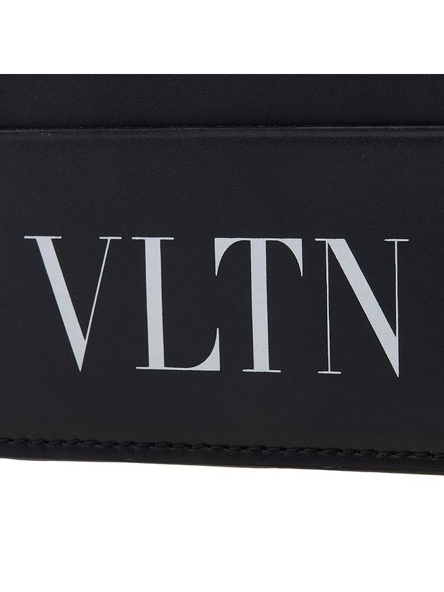 VLTN Logo Print Card Wallet Black - VALENTINO - BALAAN 7