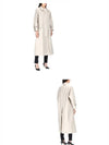 Waterproof Cotton Twill Raglan Trench Overcoat Khaki - THOM BROWNE - BALAAN 5