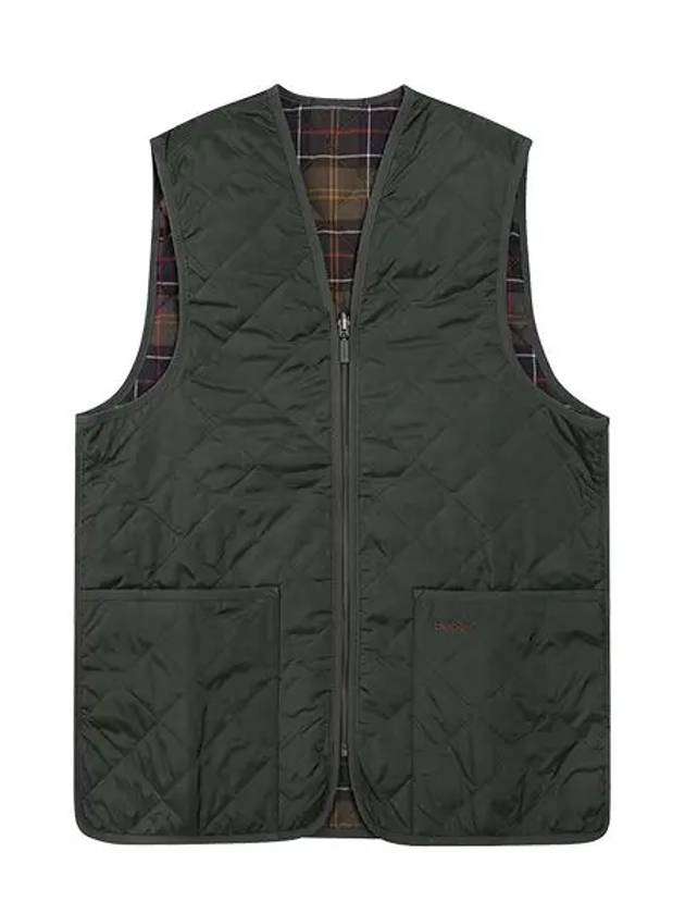 Quilted Waistcoat Zip In Liner Vest Olive - BARBOUR - BALAAN 4