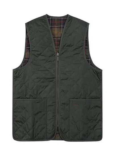 Quilted Waistcoat Zip In Liner Vest Olive - BARBOUR - BALAAN 2