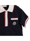 Color Block Polo Short Sleeve T Shirt 8A00003 8496W 778 24S - MONCLER - BALAAN 5