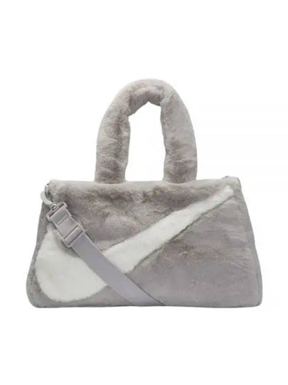 Logo Fur Tote Bag Light Iron Ore - NIKE - BALAAN 2