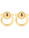 Gancini Small Earrings Gold - SALVATORE FERRAGAMO - BALAAN 5