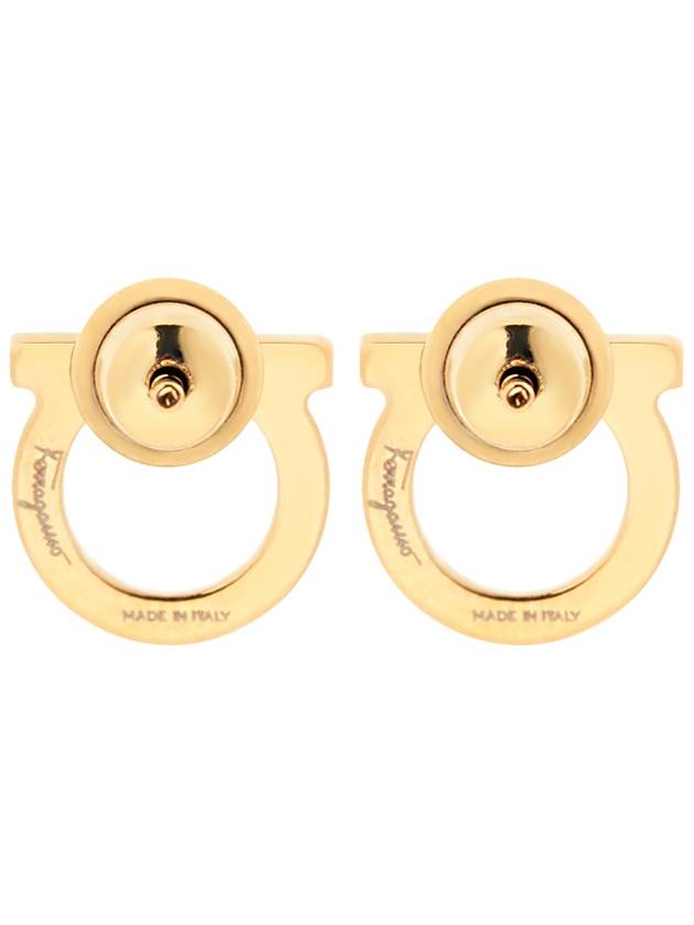 Gancini Small Earrings Gold - SALVATORE FERRAGAMO - BALAAN 5