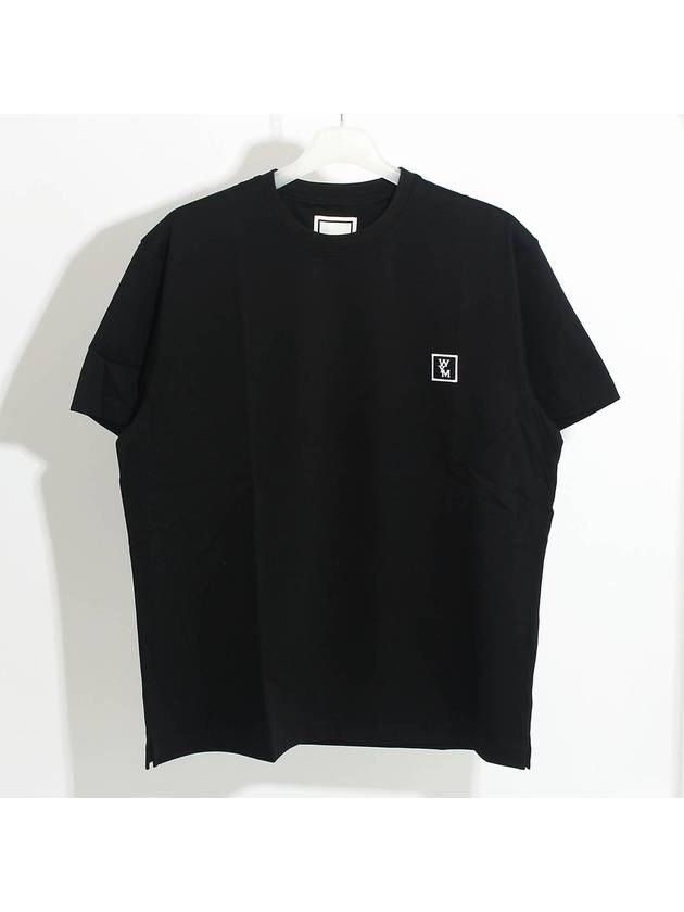 Men's Back Logo Cotton Short Sleeve T-Shirt Black - WOOYOUNGMI - BALAAN 3