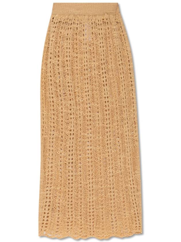 Cult Gaia ‘Dawson’ Openwork Skirt, Women's, Beige - CULT GAIA - BALAAN 1