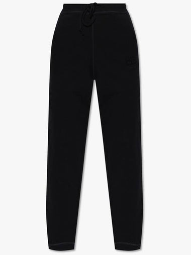 Ganni Sweatpants With Logo, Women's, Black - GANNI - BALAAN 1