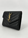 Monogram Envelope Gold Ring Wallet 403943 - SAINT LAURENT - BALAAN 3