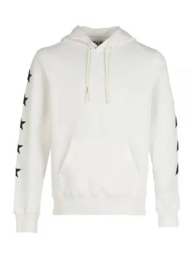 Side Back Star Patch Hoodie White - GOLDEN GOOSE - BALAAN 2