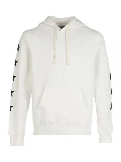 Side Back Star Patch Hoodie White - GOLDEN GOOSE - BALAAN 2