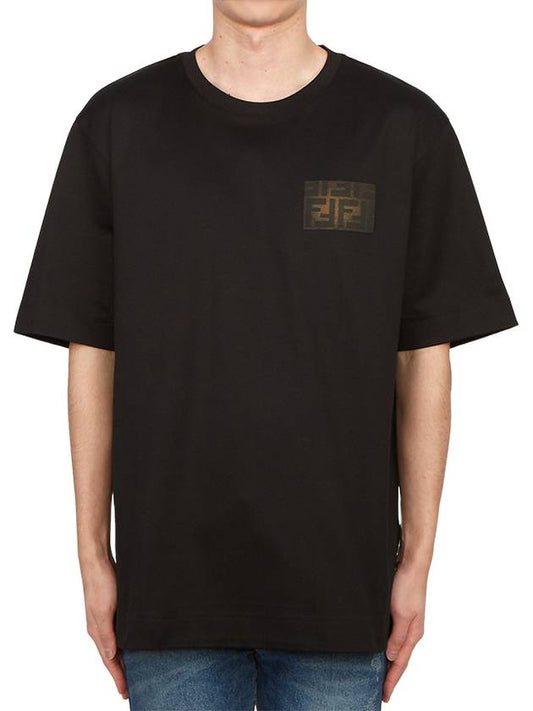 FF Eclissi Patch Jersey Short Sleeve T-Shirt Black B0010990914 - FENDI - BALAAN 2