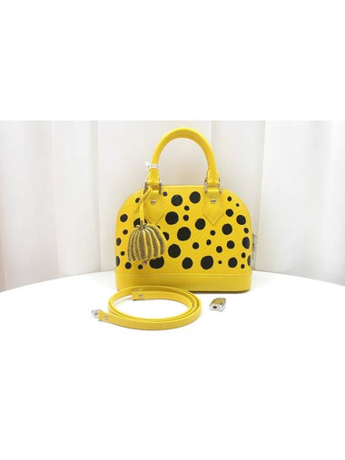 Noir John Yayoi Kusama Alma BB Tote Shoulder Bag M21700 - LOUIS VUITTON - BALAAN 1