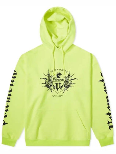 Logo Print Hoodie Neon - VETEMENTS - BALAAN 1