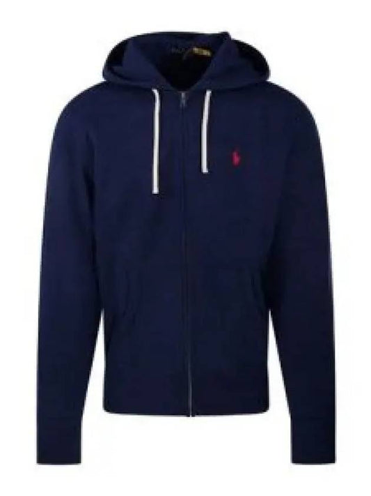 Embroidered Pony Logo Zip Up Hoodie Navy - POLO RALPH LAUREN - BALAAN 2