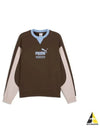 Color Block Sweatshirt Brown - PUMA - BALAAN 2