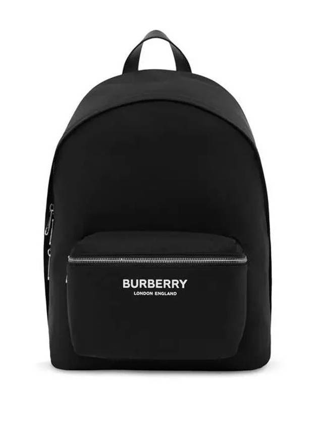 Logo Print Nylon Backpack Black - BURBERRY - BALAAN 3