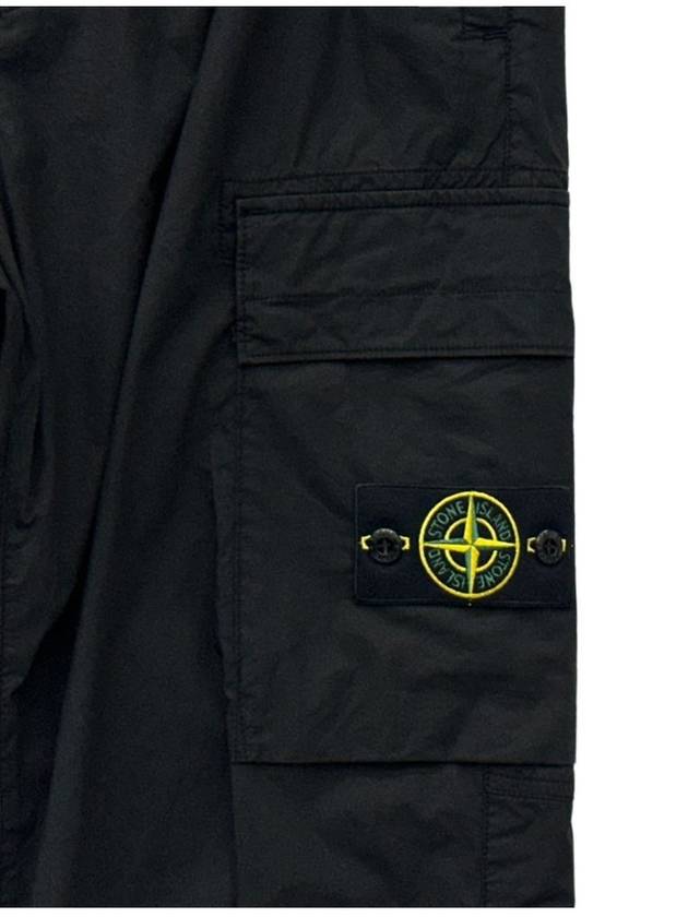 Wappen Patch Cargo Track Pants Black - STONE ISLAND - BALAAN 4