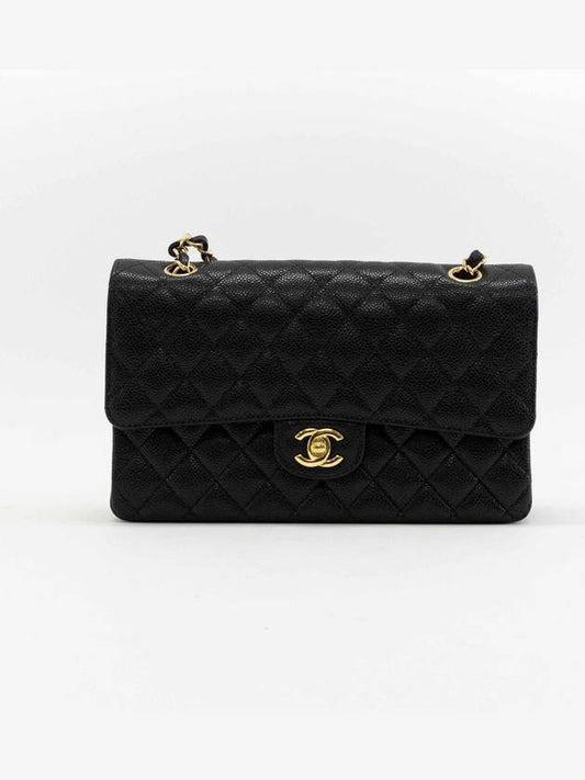 Classic caviar gold flap bag A01112 - CHANEL - BALAAN 1