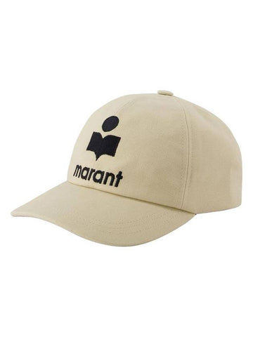 Tyron Logo Ball Cap Ecru - ISABEL MARANT - BALAAN 1