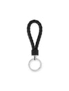 Intrecciato Leather Key Ring Black - BOTTEGA VENETA - BALAAN 2