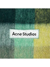 Check Mohair Muffler Yellow Green - ACNE STUDIOS - BALAAN 4