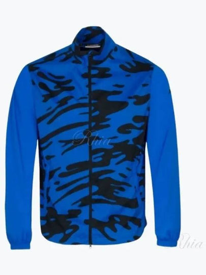 Lear Print Wind Jacket Neptune Nautical Blue - J.LINDEBERG - BALAAN 2