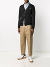 Tricolor Fox Patch Classic Cardigan Black - MAISON KITSUNE - BALAAN 3