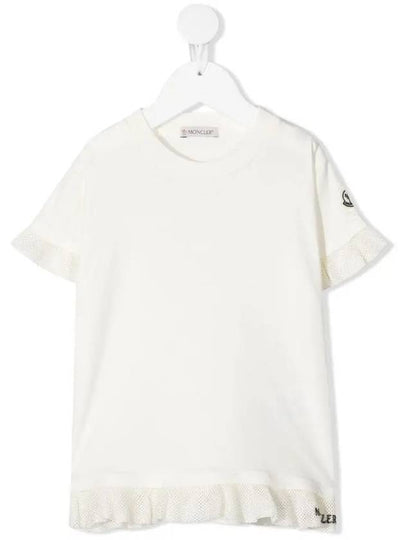 21SS Women’s Ruffle Tshirt White 8C757 10 83907 034 - MONCLER - BALAAN 2