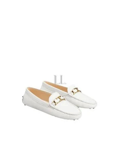 Women's Gommino Leather Driving Shoes White - TOD'S - BALAAN 2