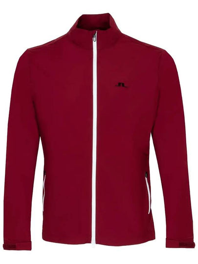 Men's Ash Light Packable Jacket Cabernet - J.LINDEBERG - BALAAN 2