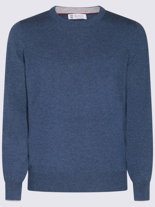 Brunello Cucinelli Blue Wool Knitwear - BRUNELLO CUCINELLI - BALAAN 1