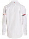 Oxford Armband Stripe Cotton Long Sleeve Shirt White - THOM BROWNE - BALAAN 3