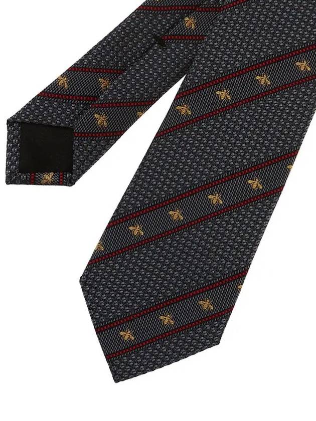 Bee Tie 451528 4E002 1274 Gray - GUCCI - BALAAN 5