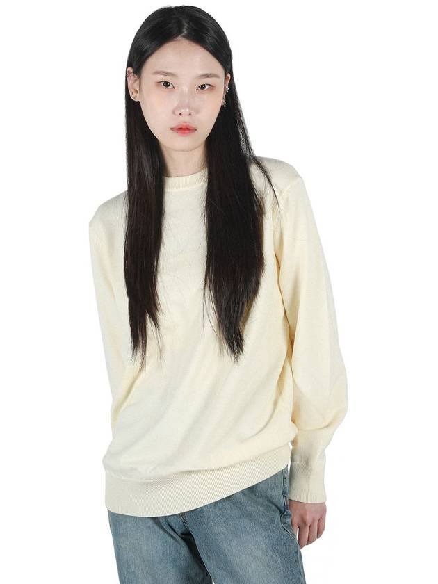 Soft Crew Neck Knit Top Ivory - C WEAR BY THE GENIUS - BALAAN 1